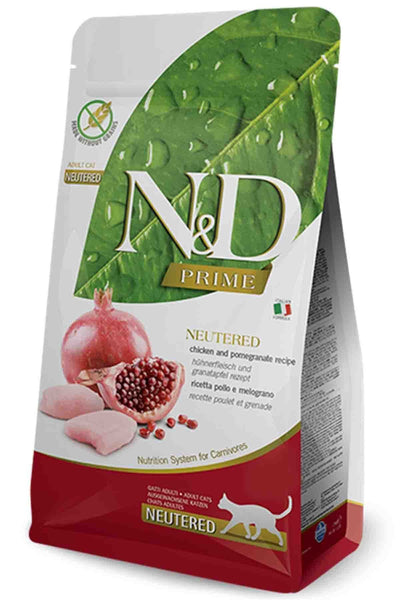 N&D Prime Tahılsız Tavuklu ve Narlı Kısırlaştırılmış 10 kg Yetişkin Kedi Maması