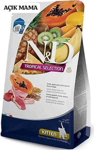 N&D Tropical Selection Kuzu Etli Yavru Kedi Maması 1.5 kg