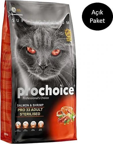 Prochoice Pro 33 Sterilised Somon ve Karidesli Yetişkin Kedi Maması 3 kg