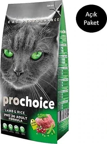 Prochoice Pro 36 Kuzu Etli ve Pirinçli Yetişkin Kedi Maması 4 kg