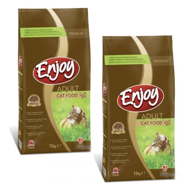 Enjoy Tavuklu 15 kg 2'li Yetişkin Kedi Maması