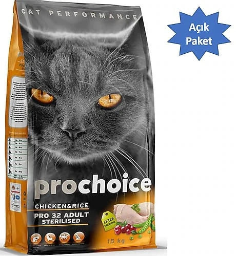 Prochoice Pro 32 Sterilised Tavuklu Kısırlaştırılmış Yetişkin Kedi Maması 2 kg