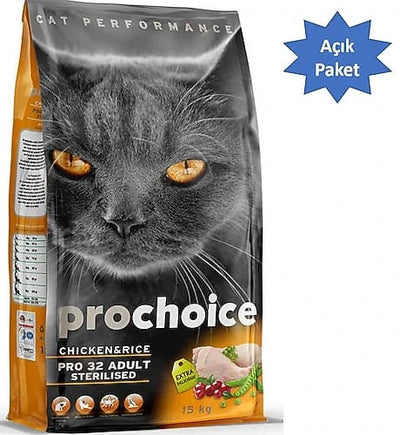 Prochoice Pro 32 Sterilised Tavuklu Kısırlaştırılmış Yetişkin Kedi Maması 2 kg