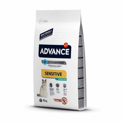 Advance Sensitive Sterilised Somonlu Kısırlaştırılmış Yetişkin Kedi Maması 10 kg