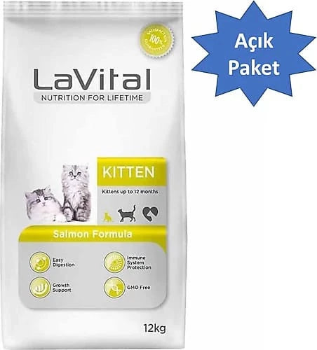 LaVital Kitten Somonlu Yavru Kedi Maması 4 kg