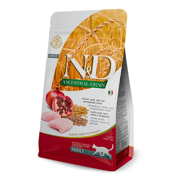 N&D Düşük Tahıllı Tavuklu Narlı Yetişkin Kedi Maması 10 kg