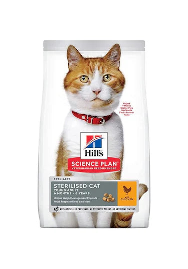 Hill 's Young Adult Sterilised Tavuklu Kısırlaştırılmış Yetişkin Kedi Maması 10 kg