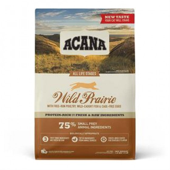 Acana Wild Prairie Tavuklu ve Göl Balıklı Tahılsız Kedi Maması 4,5 kg