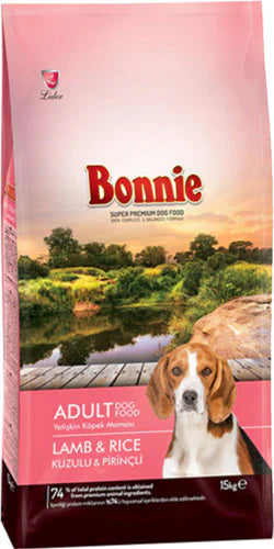 Bonnie Kuzu Etli 15 kg Yetişkin Köpek Maması