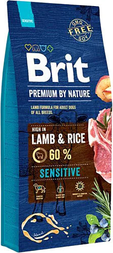 Brit Premium Nature Sensitive Lamb Rice Kuzu Etli 15 kg Yetişkin Köpek Maması