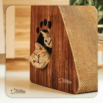 Felidae kedi tırmalama kanepesi CS7 - Xlarge (Dark Wood)
