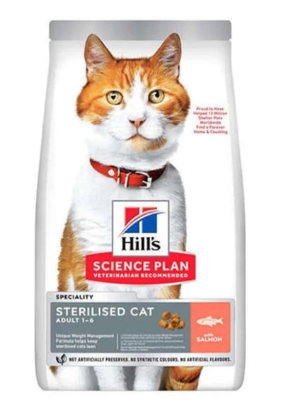 Hills Somonlu Kısırlaştırılmış Kedi Maması 8kg+2kg HEDİYE