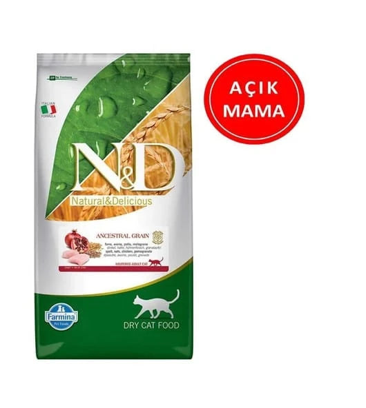 N&D Düşük Tahıllı Tavuklu ve Narlı Yetişkin Kedi Maması 3 kg