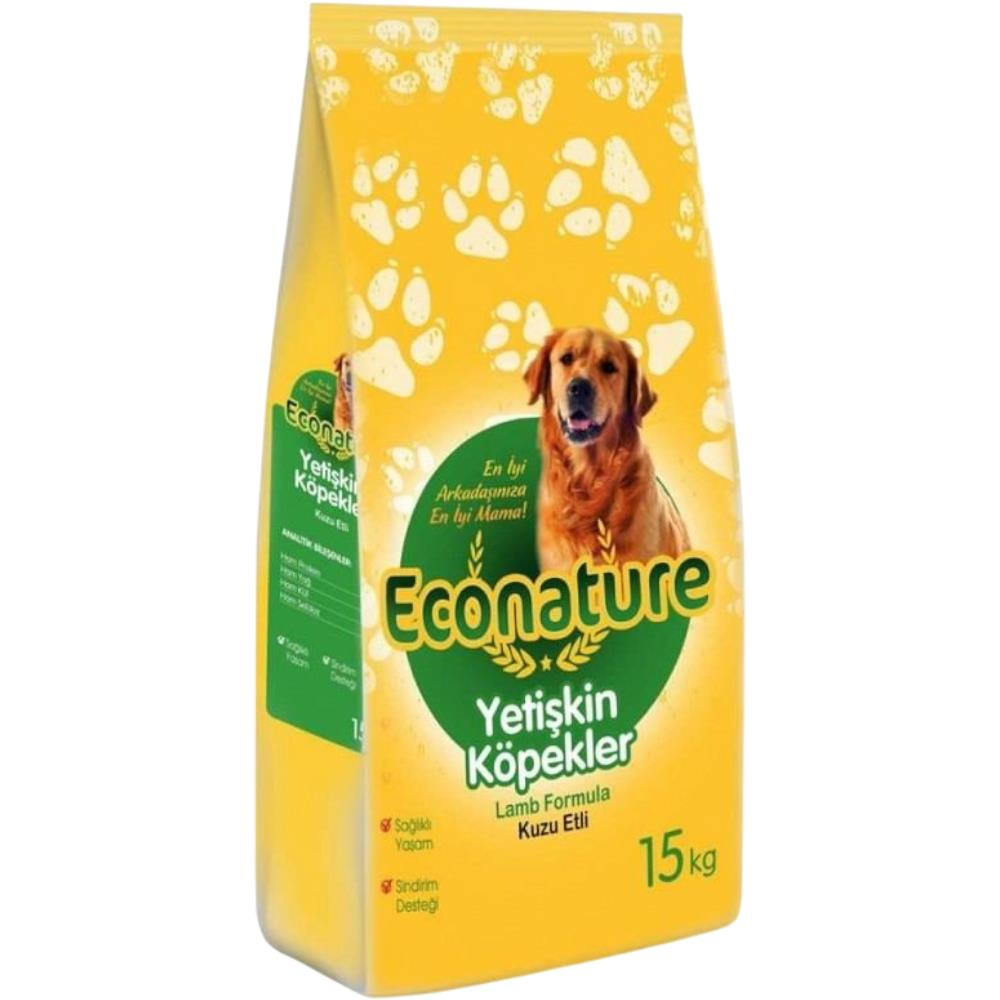 Econature Kuzu Etli Yetişkin Köpek Maması 15 Kg