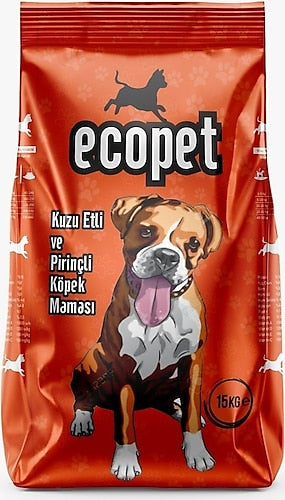 Ecopet Kuzu Etli ve Pirinçli 15 kg Yetişkin Köpek Maması