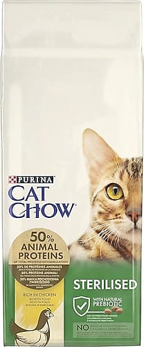 Cat Chow Sterilised Tavuklu Yetişkin Kedi Maması 15 kg