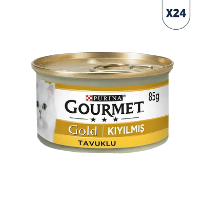 Purina Gourmet Gold Kıyılmış Tavuklu Konserve 85 gr 24 Adet