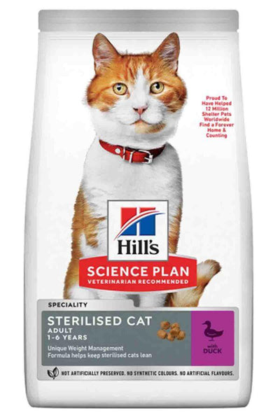 Hill's Sterilised Ördek Etli Yetişkin Kedi Maması 10 kg