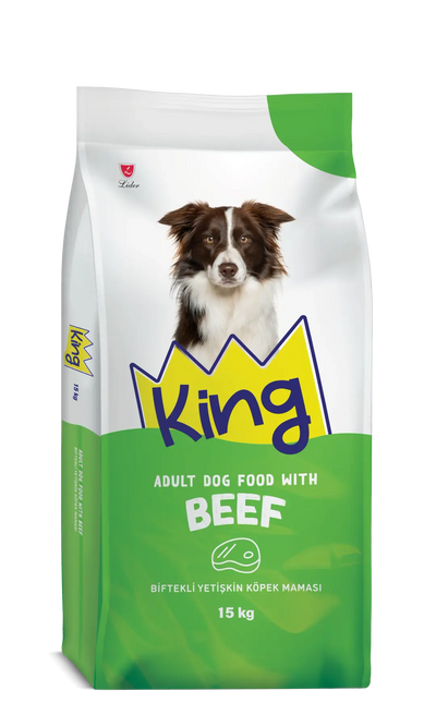King Biftekli Yetişkin Köpek Maması 15Kg