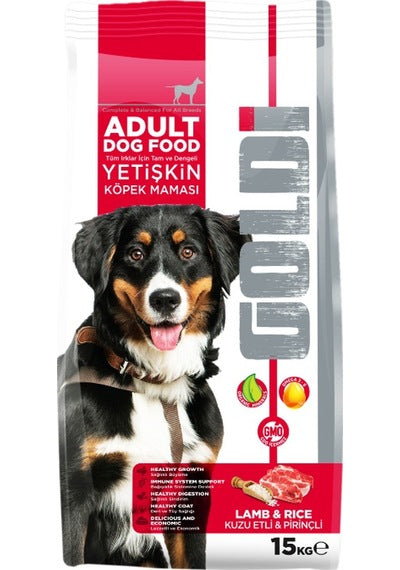 Goldi Adult Kuzu Etli Pirinçli Yetişkin Köpek Maması 15 KG