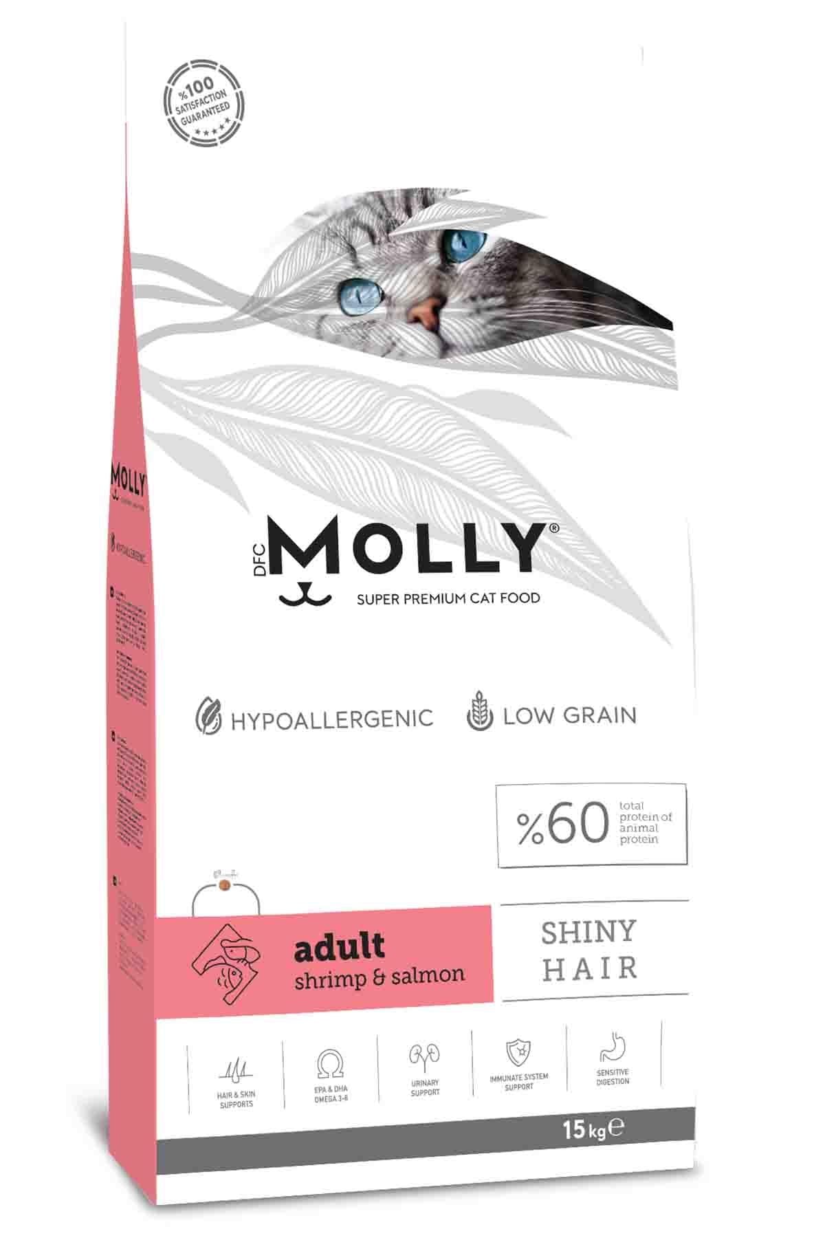 Molly Karidesli Somonlu Yetişkin Kedi Maması 15 kg
