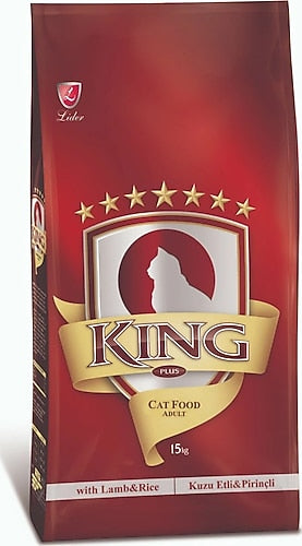 Lider King Kuzu Etli Pirinçli 15 kg Yetişkin Kedi Maması