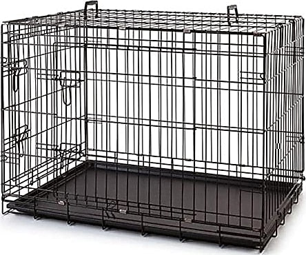 Metal Kedi Köpek Kafesi Siyah 107x71x78cm