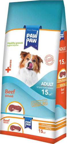 Paw Paw Biftekli 15 kg Yetişkin Köpek Maması