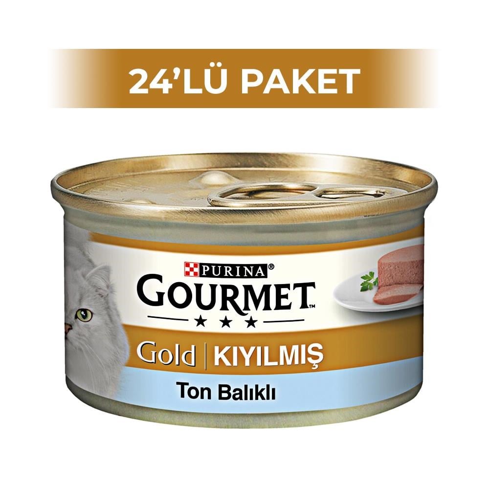 Purina Gourmet Gold Kıyılmış Ton Balıklı 85 gr 24 Adet