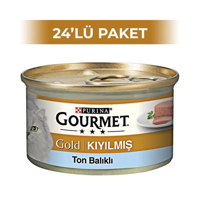 Purina Gourmet Gold Kıyılmış Ton Balıklı 85 gr 24 Adet
