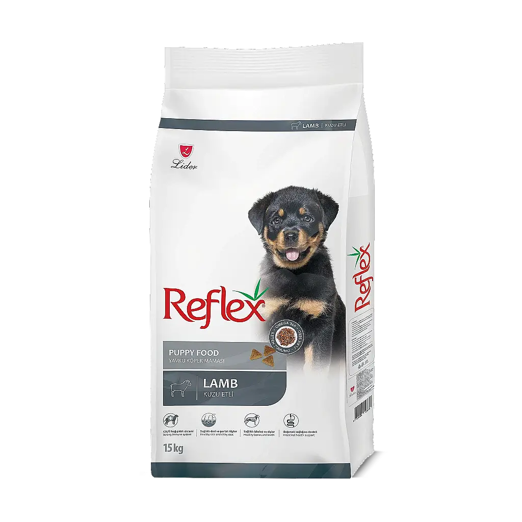 Reflex Kuzu Etli ve Pirinçli Yavru Köpek Maması 15 kg