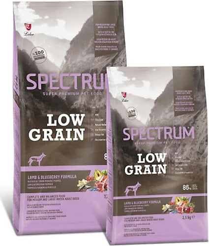 Spectrum Low Grain Kuzu Etli ve Yaban Mersinli 12 kg Orta ve Büyük Irk Yetişkin Köpek Maması