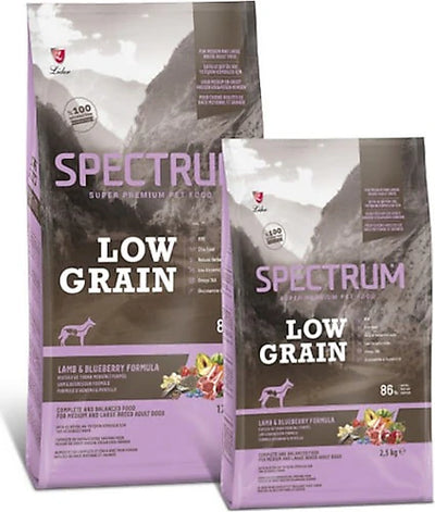 Spectrum Low Grain Kuzu Etli ve Yaban Mersinli 12 kg Orta ve Büyük Irk Yetişkin Köpek Maması