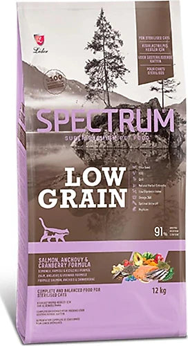 Spectrum Low Grain Somonlu ve Hamsili 12 kg Kısırlaştırılmış Yetişkin Kedi Maması