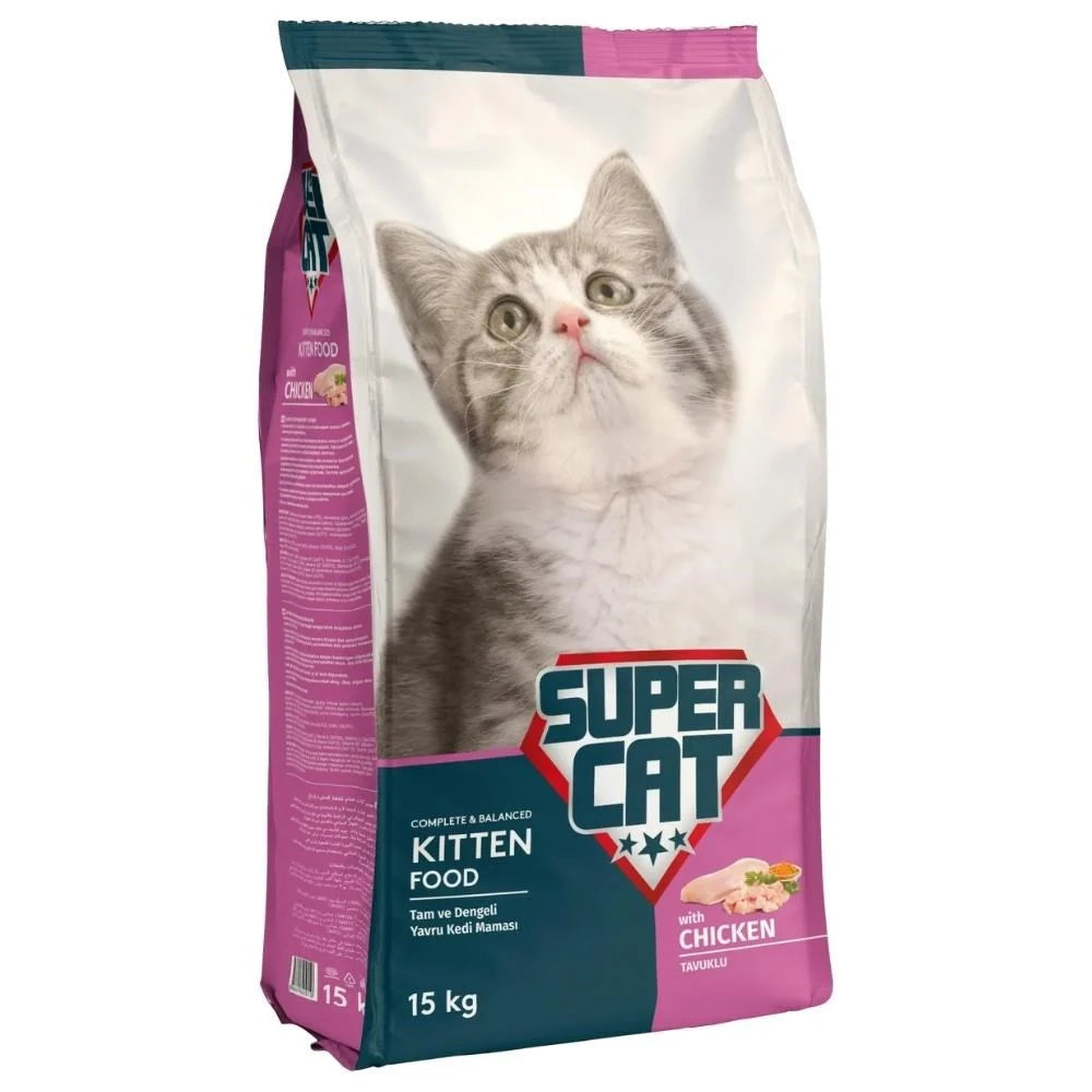 Super Cat Tavuklu Yavru Kedi Maması 15 kg