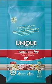 Unique Kuzu Etli 15 kg Orta ve İri Irk Yetişkin Köpek Maması